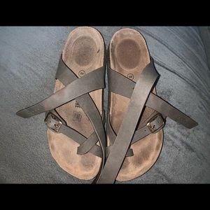 Footbed Ankle Wrap Sandals